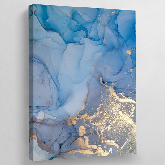 Blue Marble Wall Art - The Trendy Art