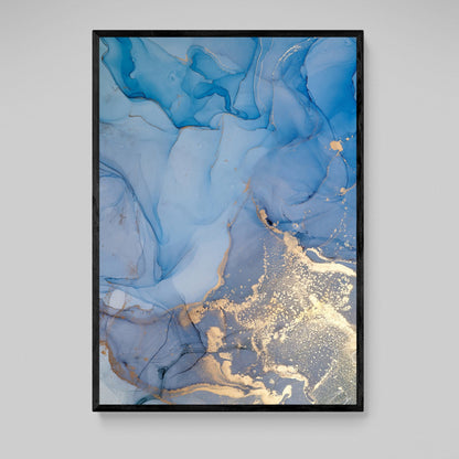 Blue Marble Wall Art - The Trendy Art