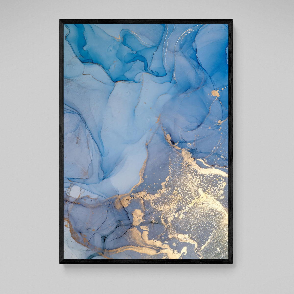 Blue Marble Wall Art - The Trendy Art