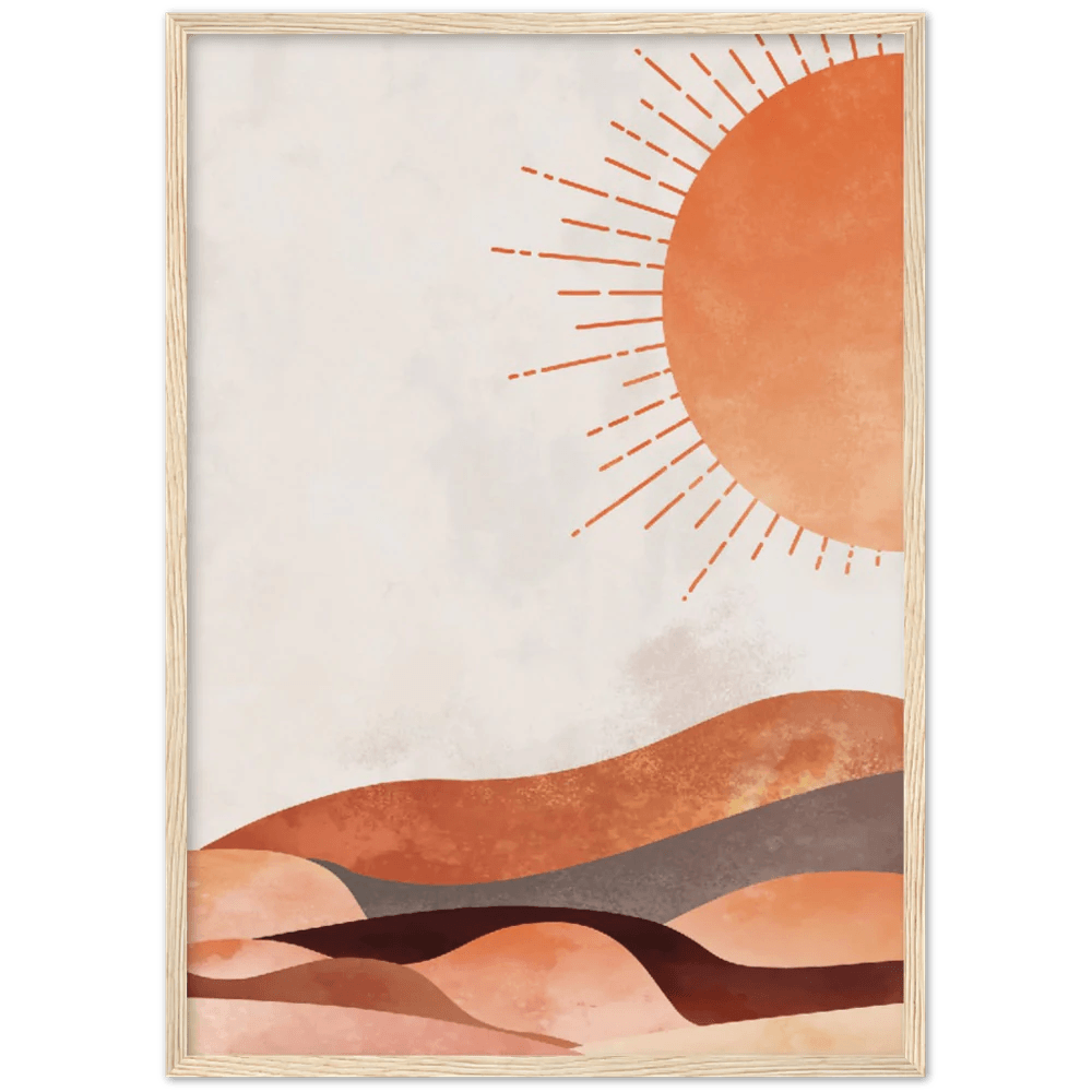 Boho Sun and Moon Wall Art - The Trendy Art