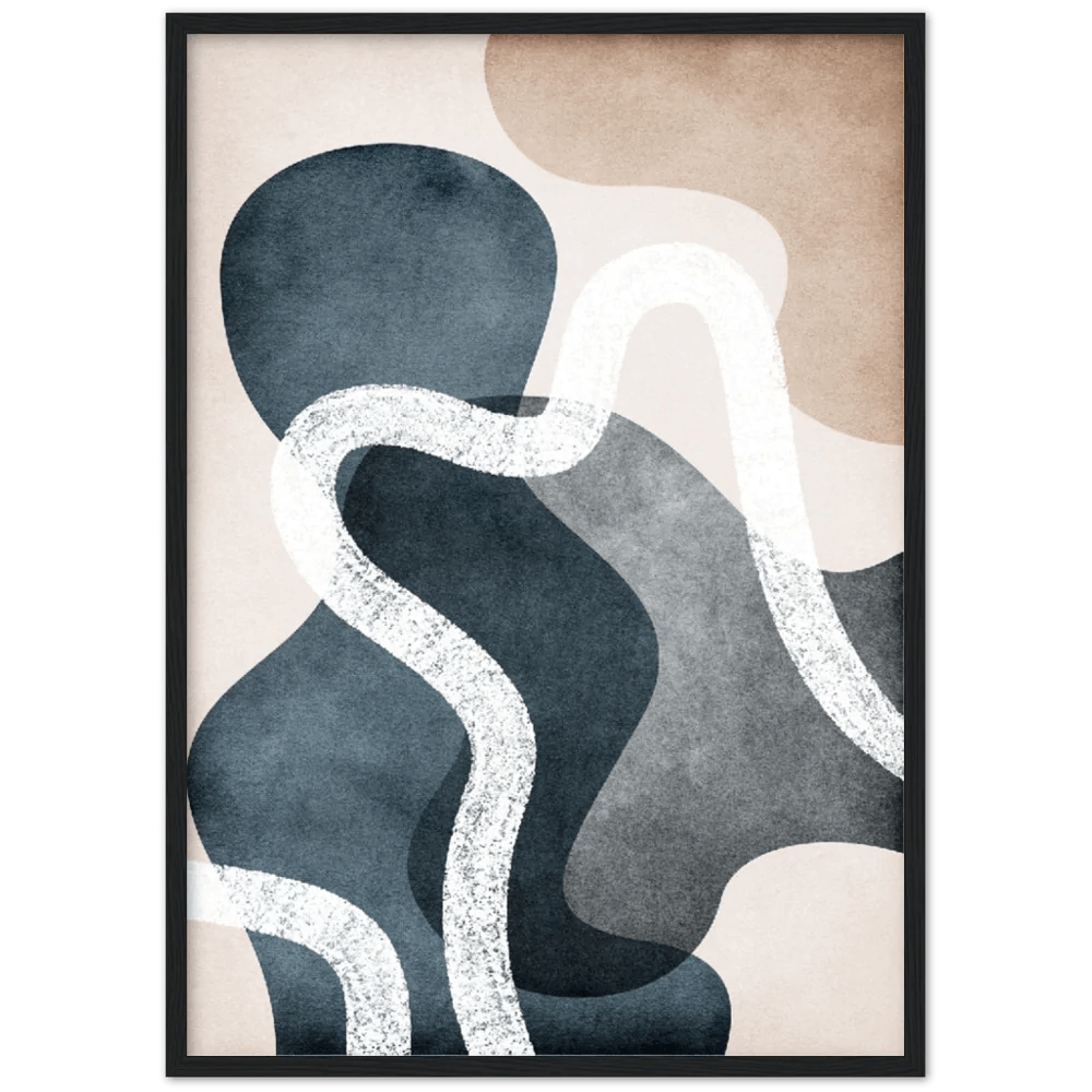Canvas Wall Art Balance of Shapes (1 Part) Vertical - Abstract