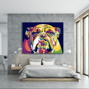 Bulldog Pop Art Canvas - The Trendy Art