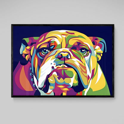 Bulldog Pop Art Canvas - The Trendy Art