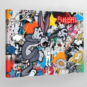 Bunny Pop Art Canvas - The Trendy Art