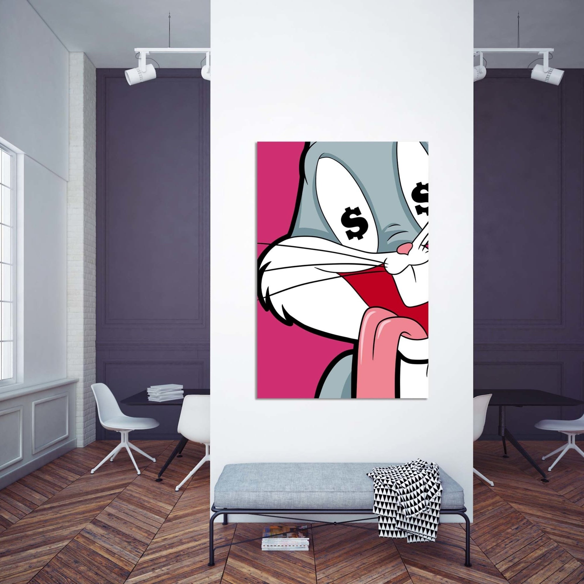 Bunny Pop Canvas - The Trendy Art