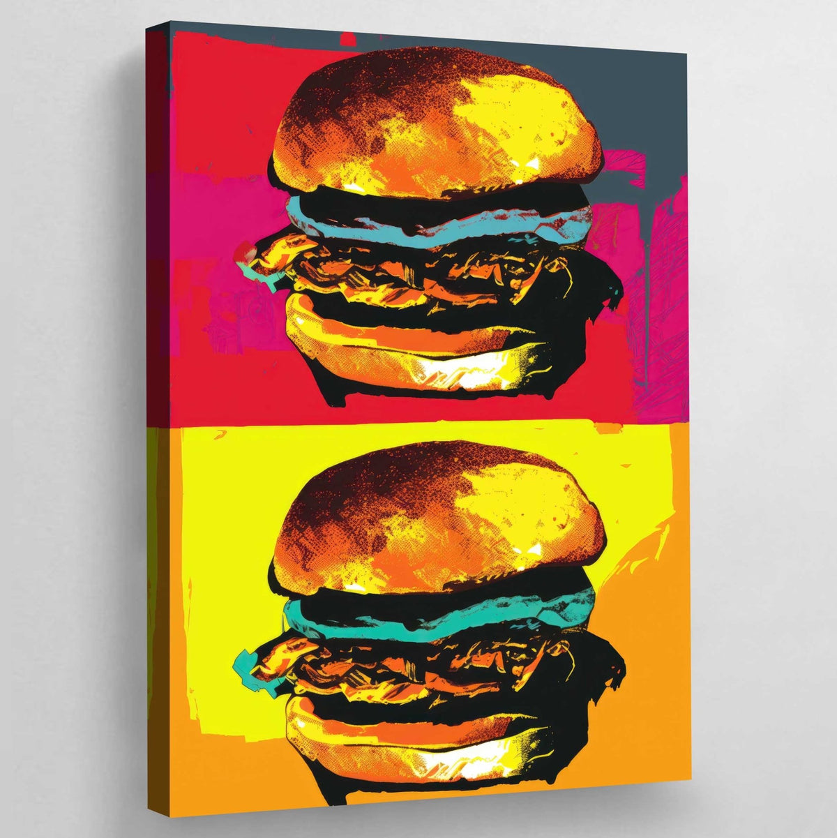 Burgers Pop Art Canvas - The Trendy Art
