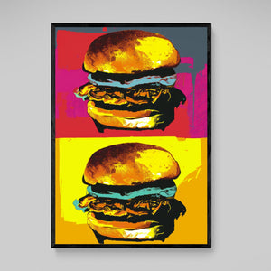 Burgers Pop Art Canvas - The Trendy Art