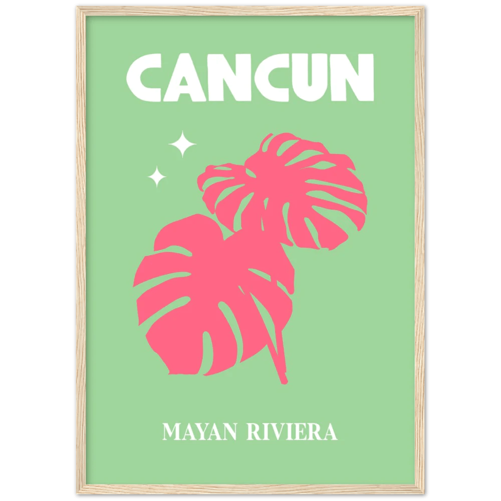 Cancun Retro Wall Art - The Trendy Art