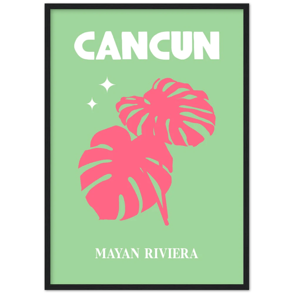 Cancun Retro Wall Art - The Trendy Art