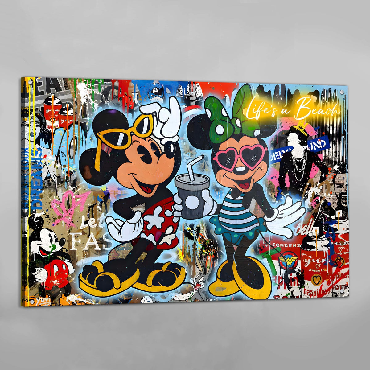 Cartoons Graffiti Wall Art - The Trendy Art