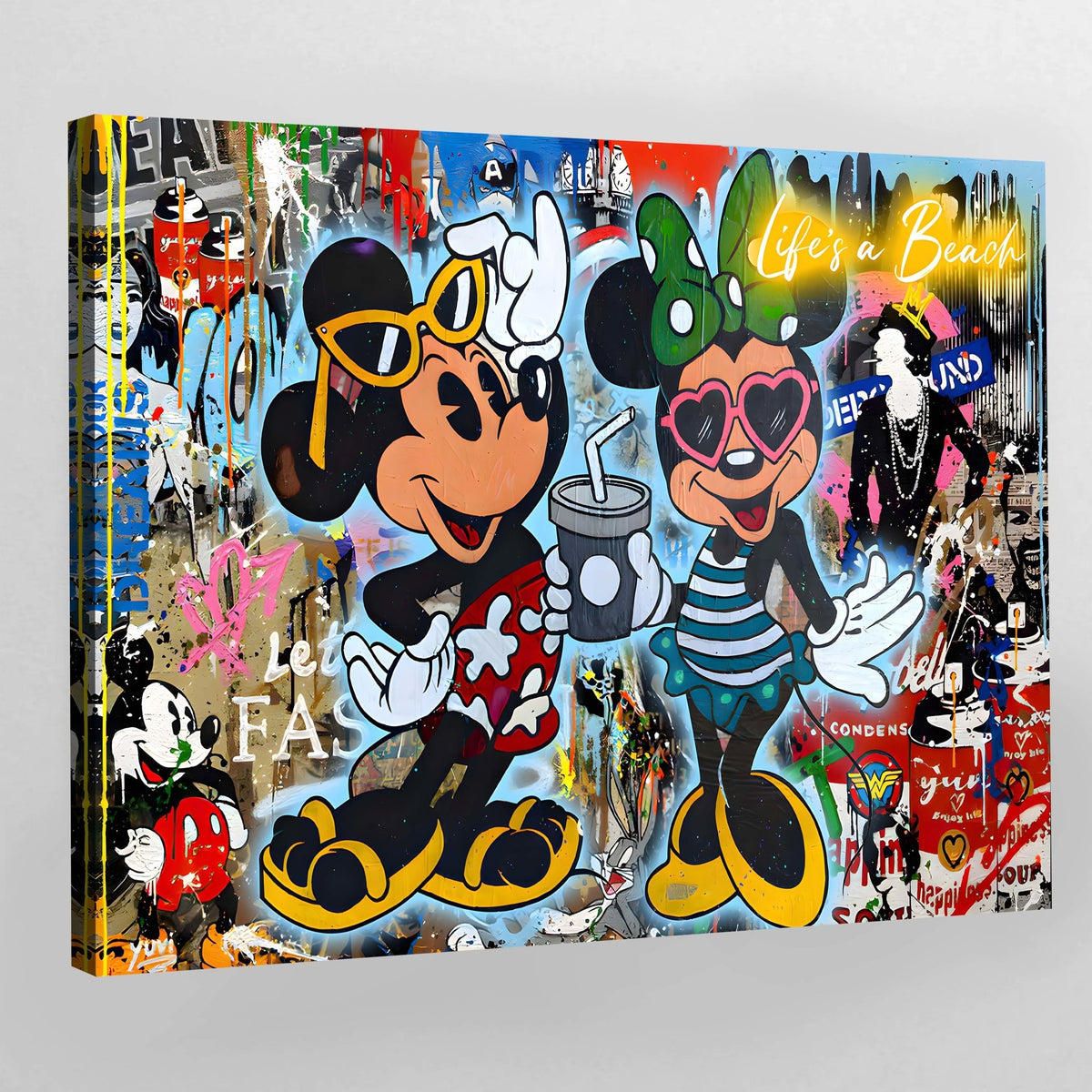 Cartoons Graffiti Wall Art - The Trendy Art