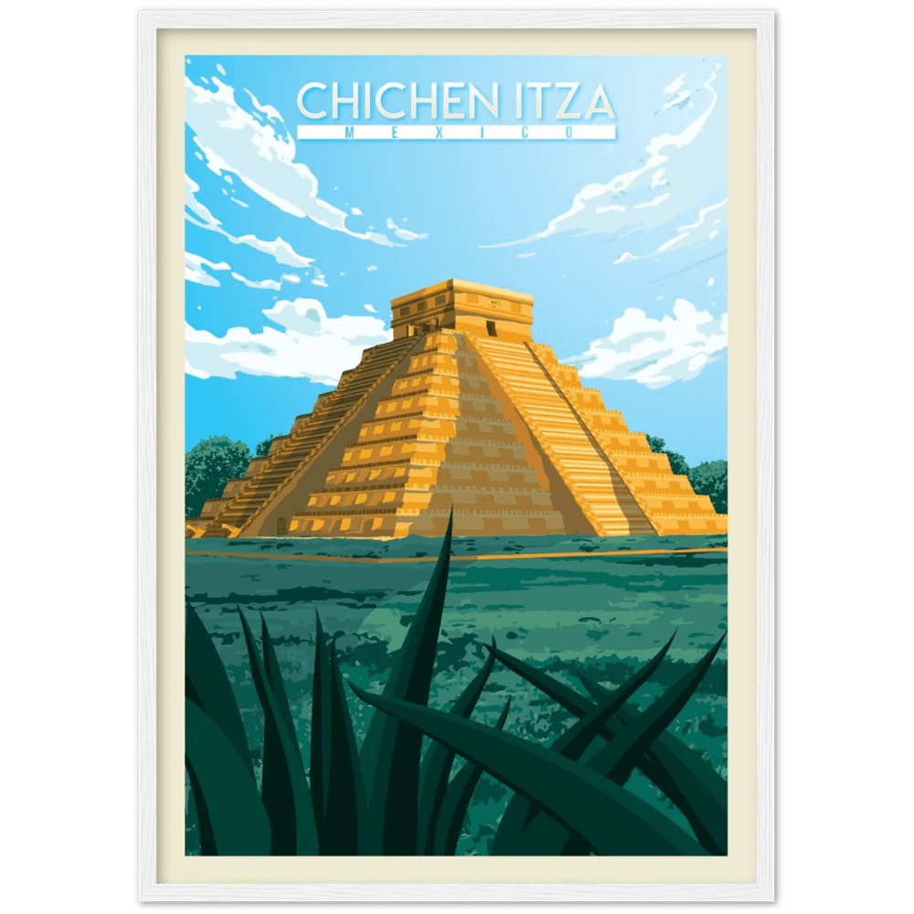 Chichen Itza Retro Wall Art - The Trendy Art
