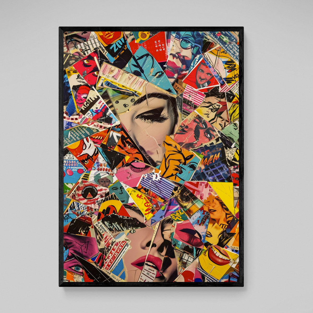 Collage Pop Culture Canvas - The Trendy Art