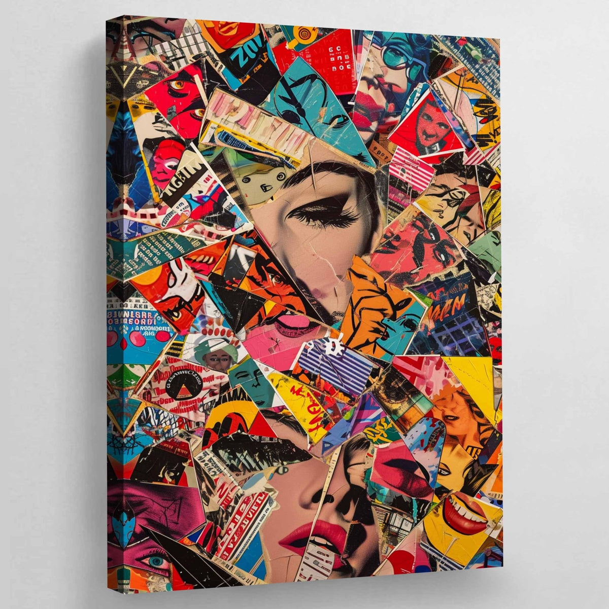 Collage Pop Culture Canvas - The Trendy Art