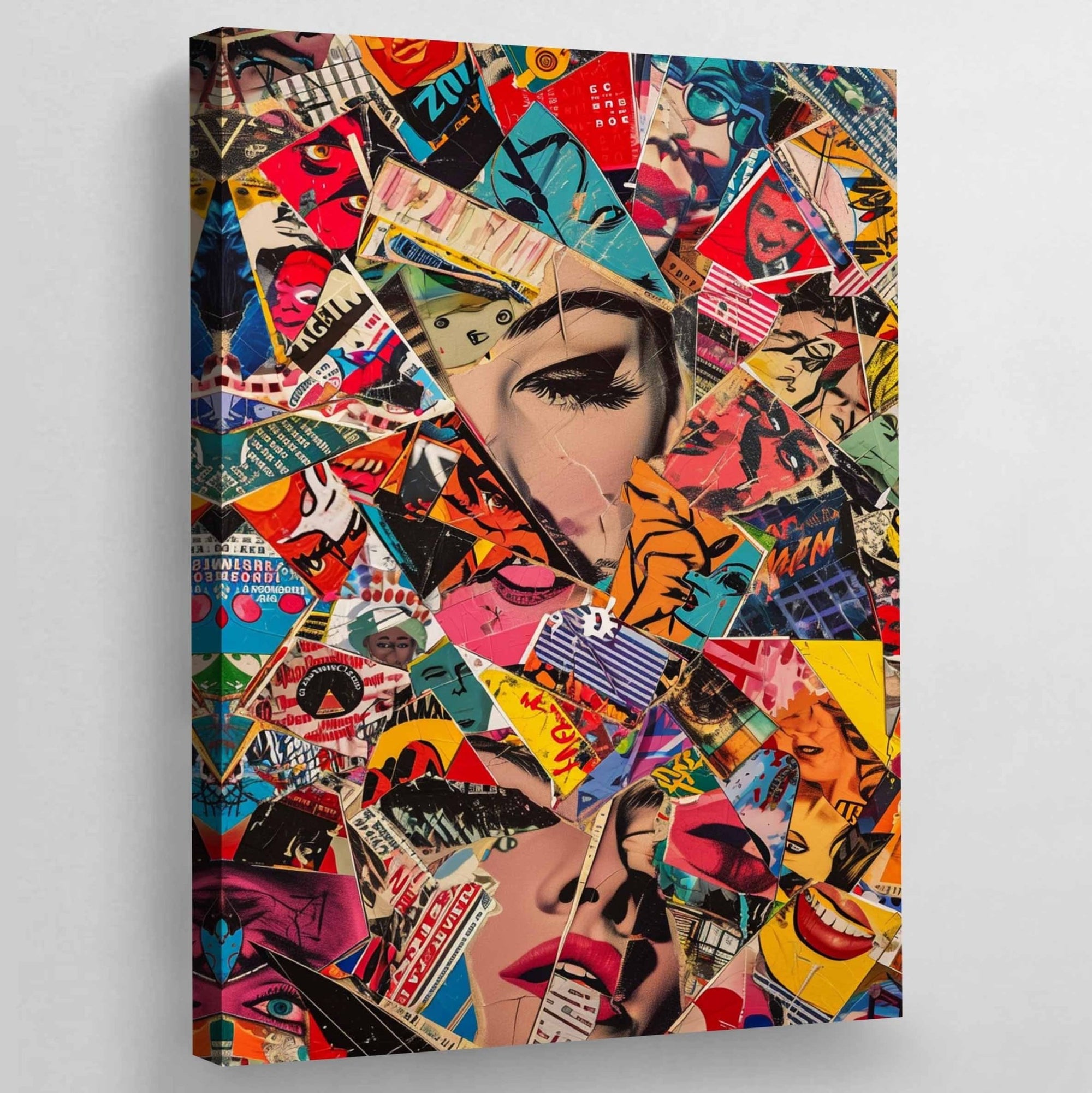Collage Pop Culture Canvas - The Trendy Art