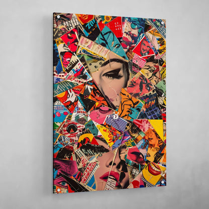 Collage Pop Culture Canvas - The Trendy Art