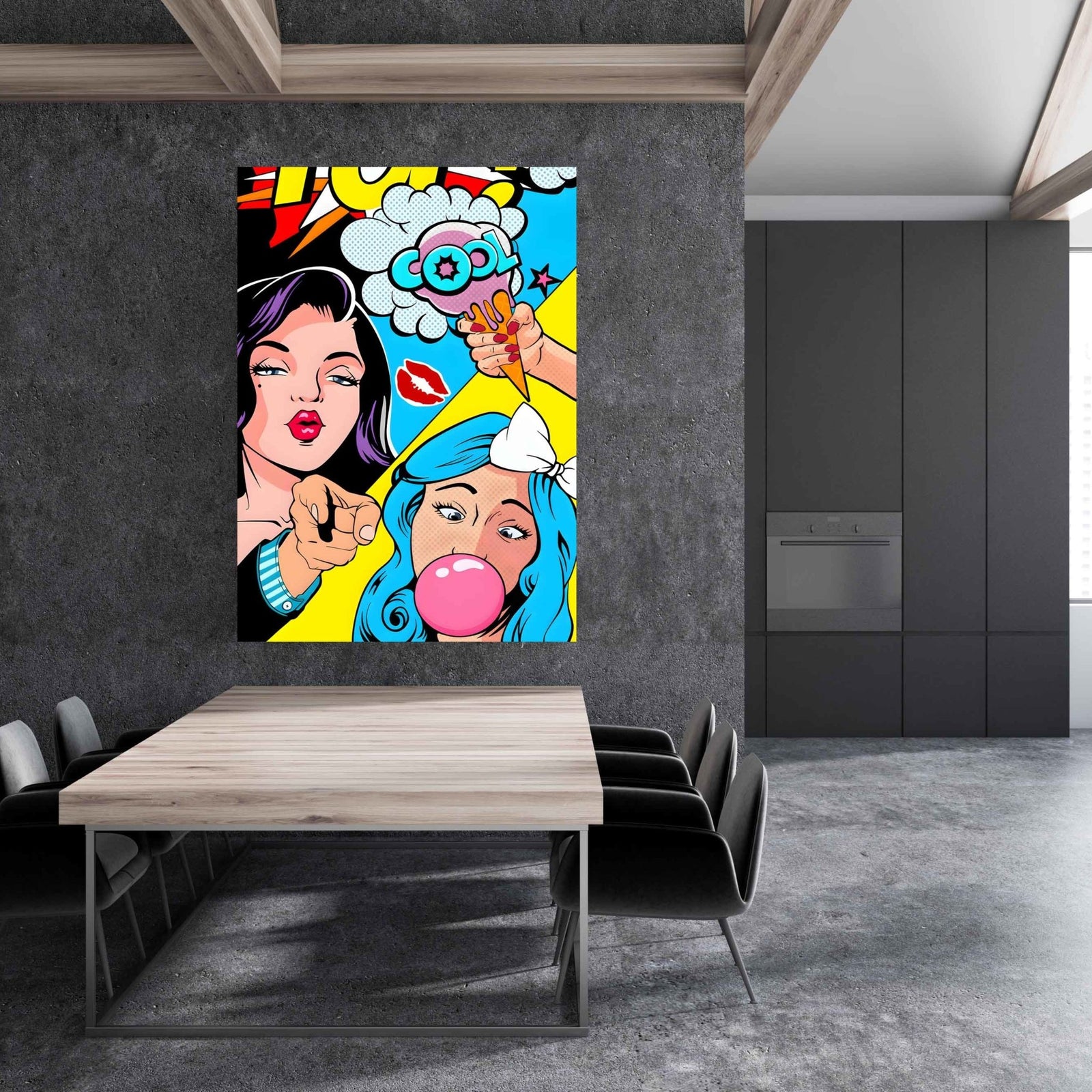 Colorful Pop Art Wall Art - The Trendy Art
