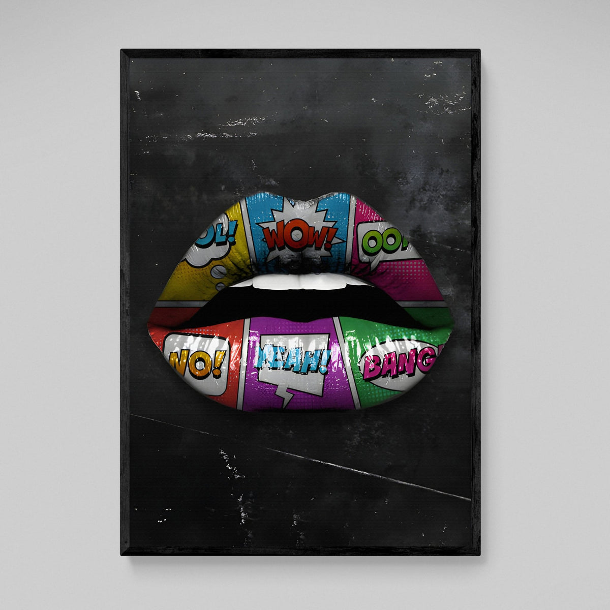 Comic Lips Wall Art - The Trendy Art