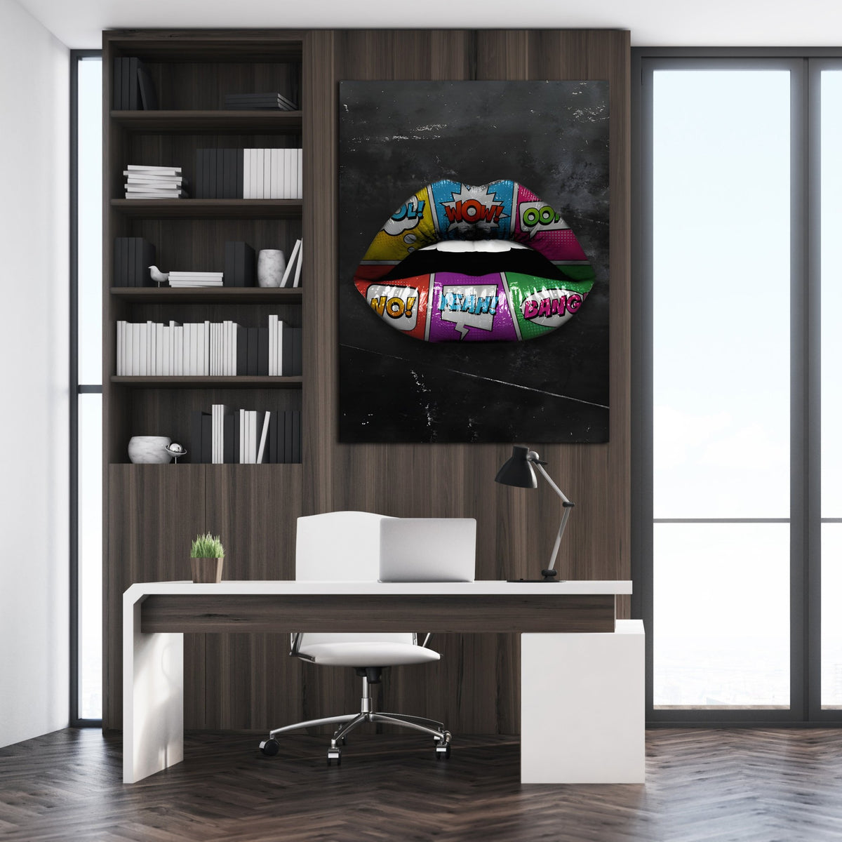 Comic Lips Wall Art - The Trendy Art