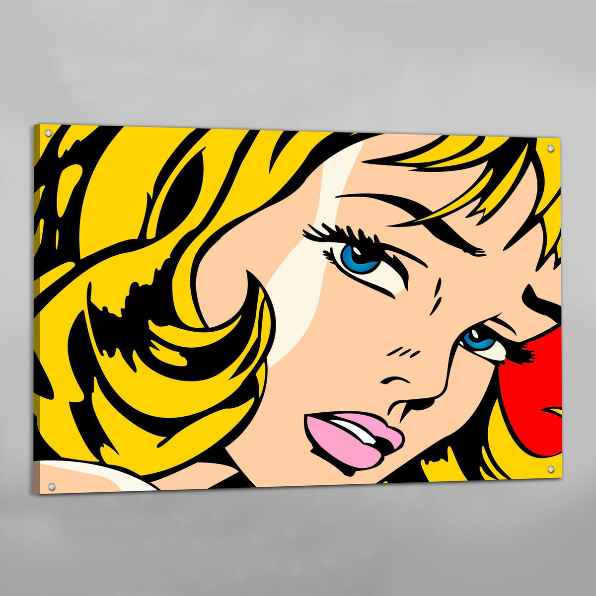 Comic Pop Art Girl - The Trendy Art