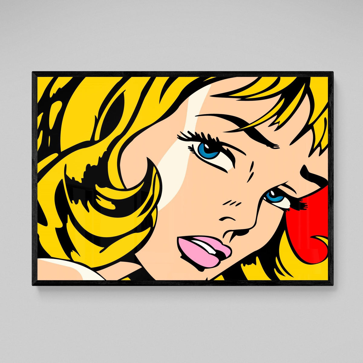 Comic Pop Art Girl - The Trendy Art