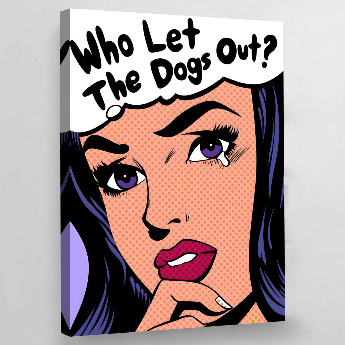 Comic Woman Pop Art Canvas - The Trendy Art