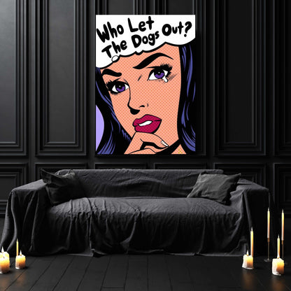 Comic Woman Pop Art Canvas - The Trendy Art
