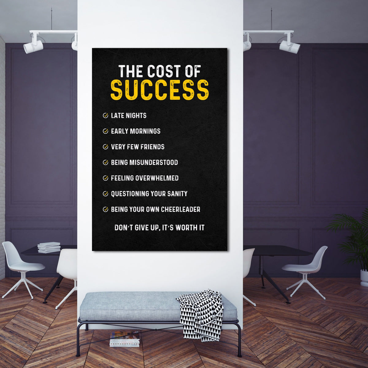 Cost Of Success Wall Art - The Trendy Art