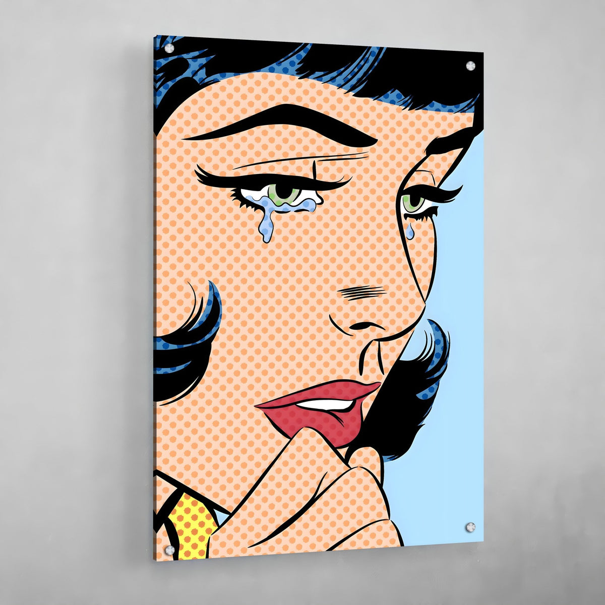 Crying Pop Art Canvas - The Trendy Art