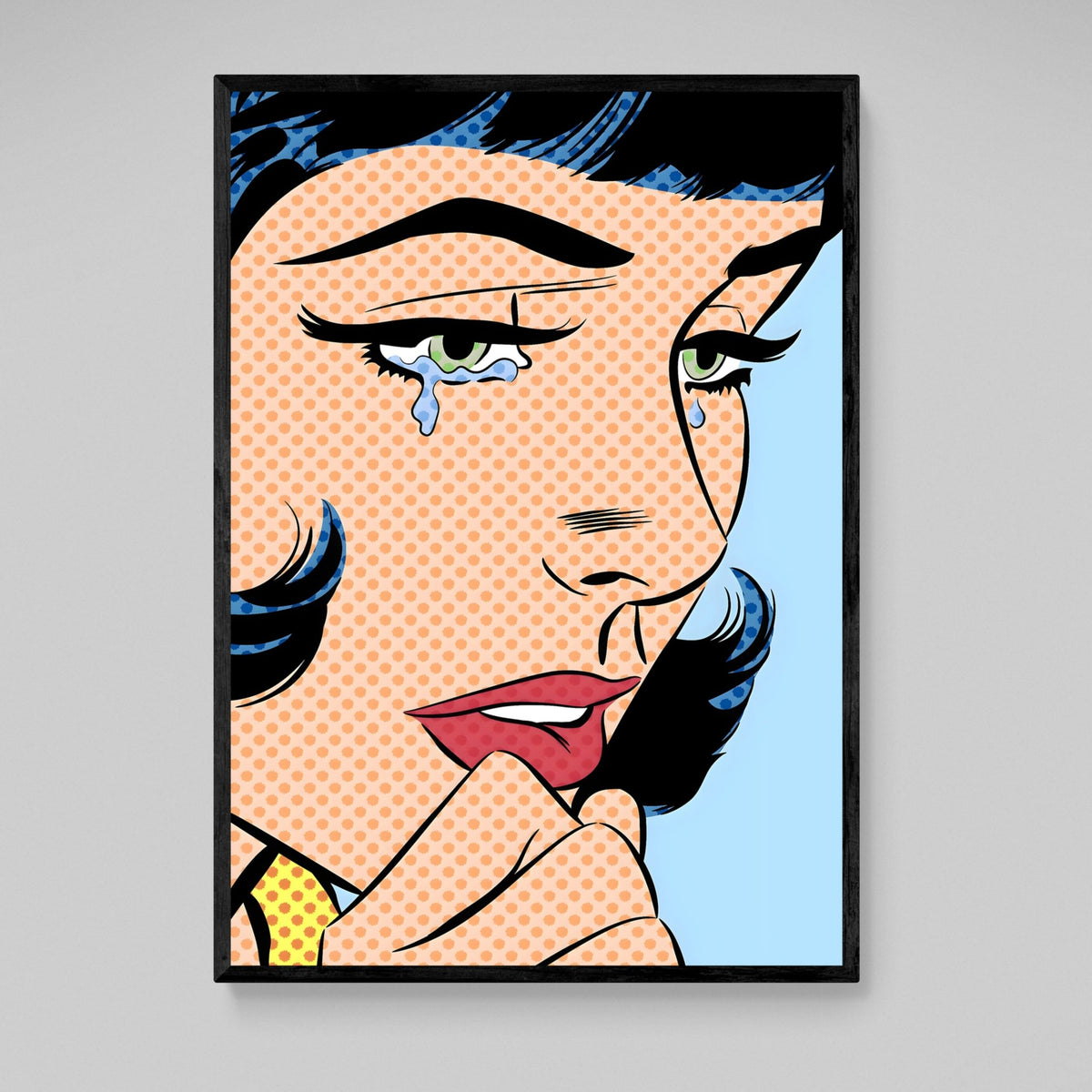 Crying Pop Art Canvas - The Trendy Art