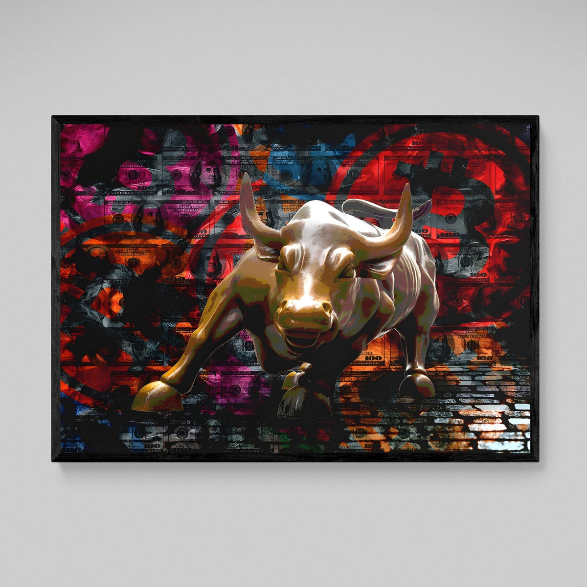Crypto Bull Wall Art - The Trendy Art