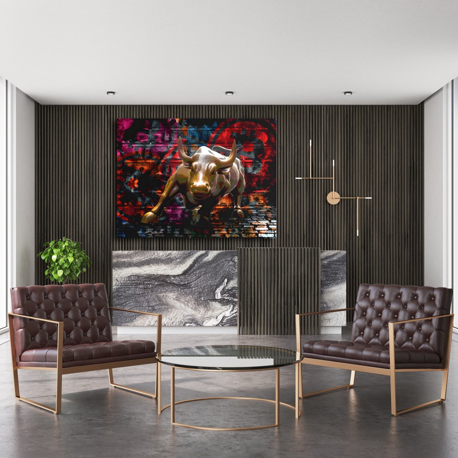 Crypto Bull Wall Art - The Trendy Art