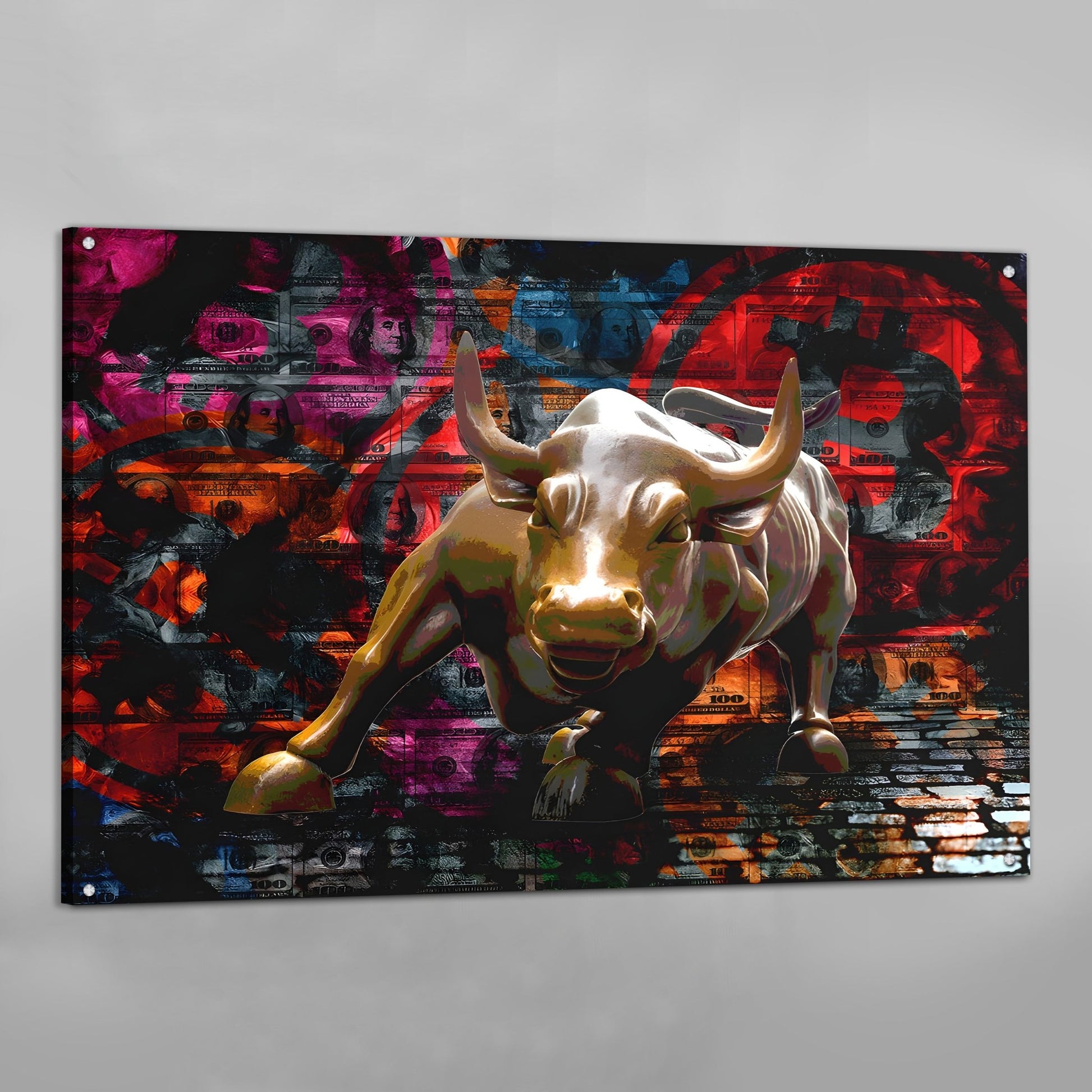Crypto Bull Wall Art - The Trendy Art