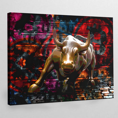 Crypto Bull Wall Art - The Trendy Art
