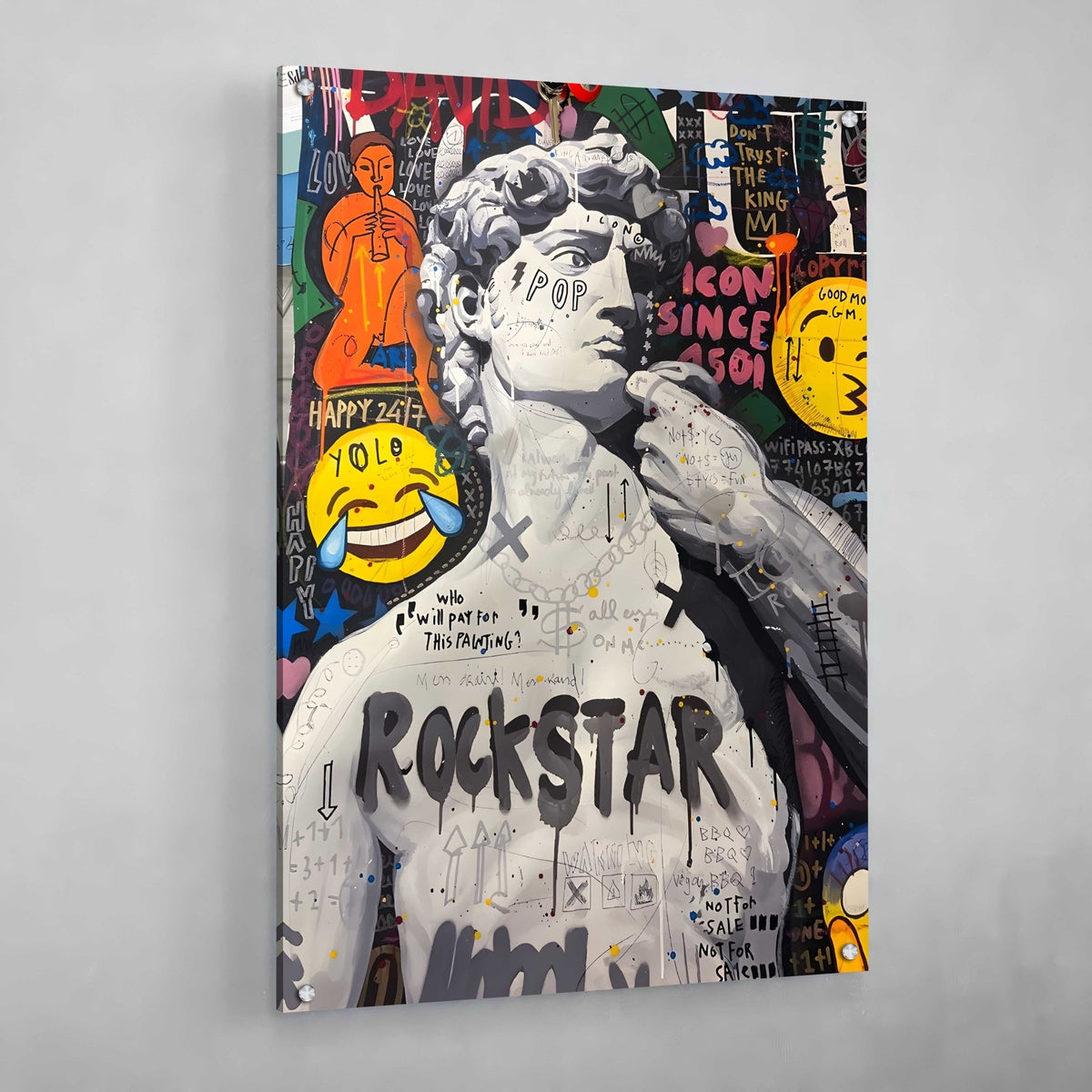 David Graffiti Canvas - The Trendy Art
