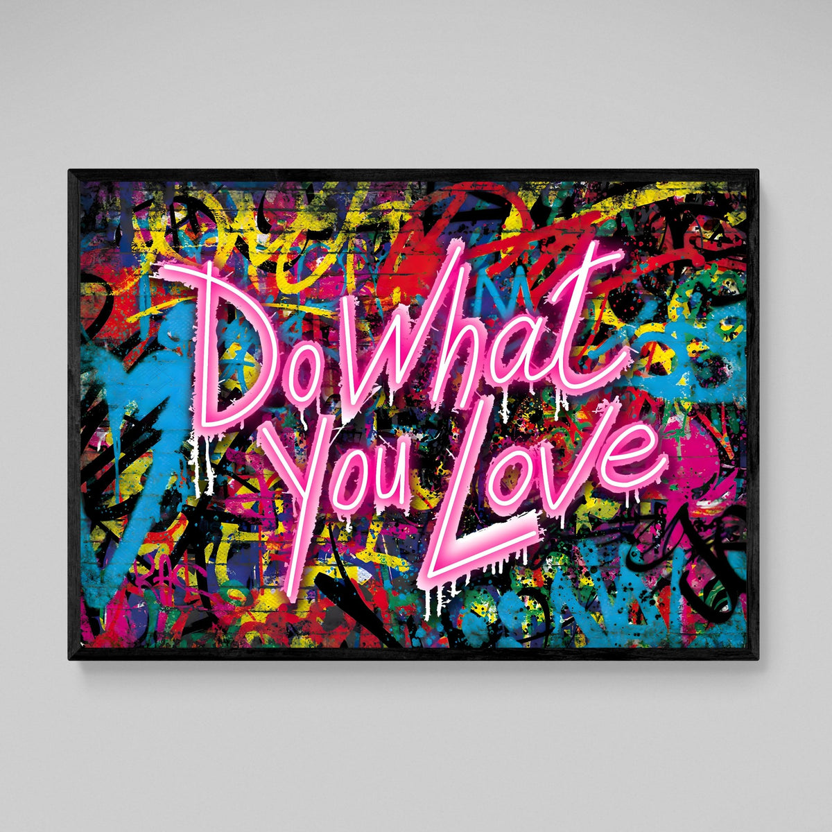 Do What You Love Graffiti Wall Art - The Trendy Art
