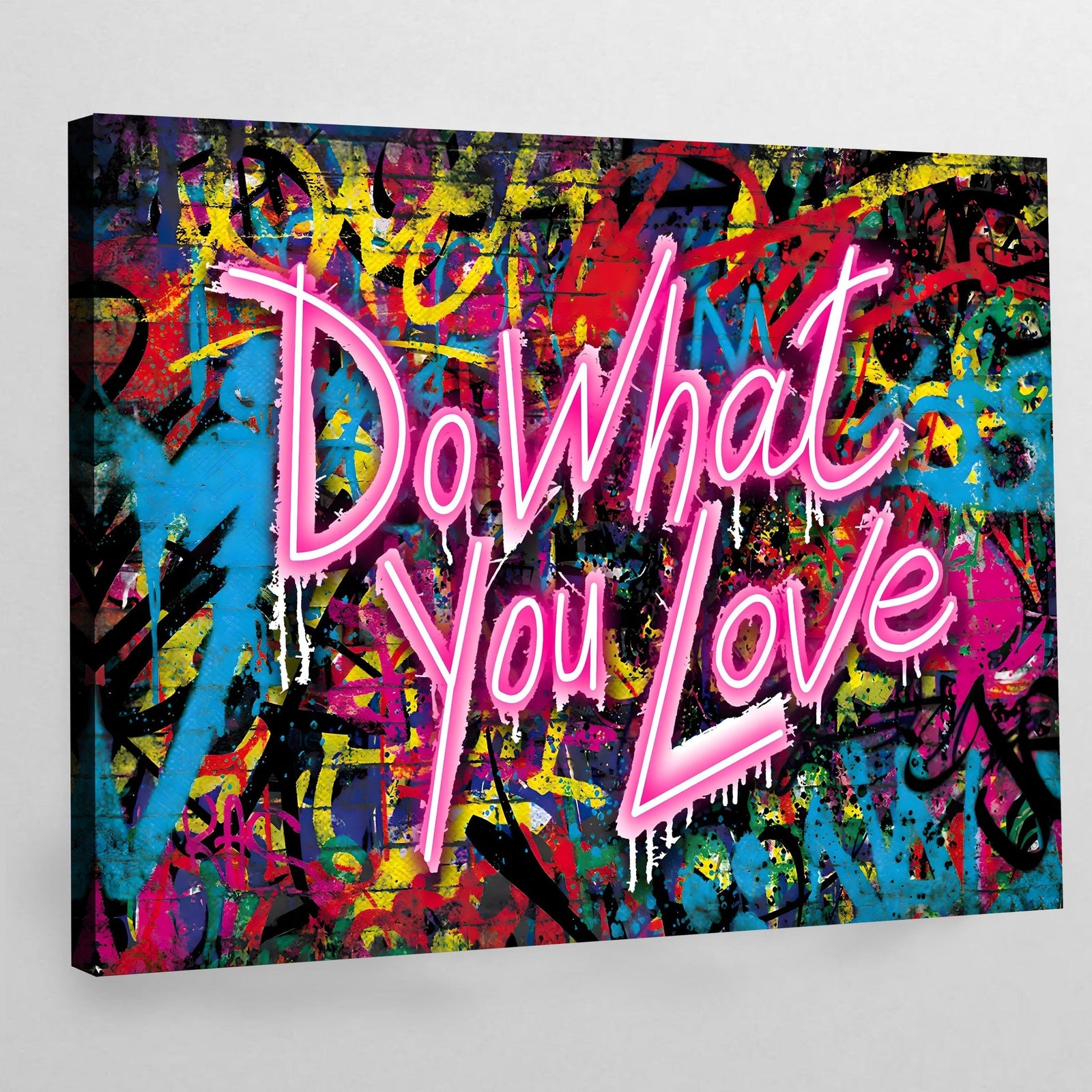 Do What You Love Graffiti Wall Art - The Trendy Art