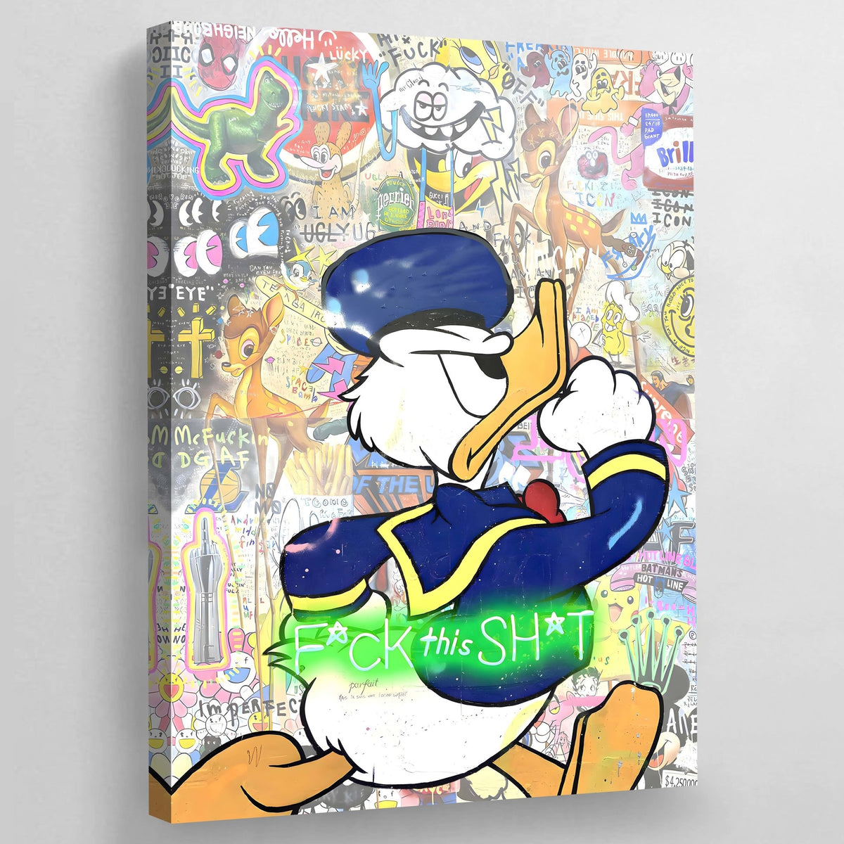 Duck Graffiti Wall Art - The Trendy Art