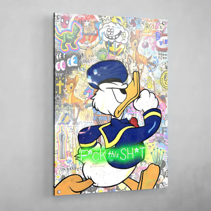 Duck Graffiti Wall Art - The Trendy Art