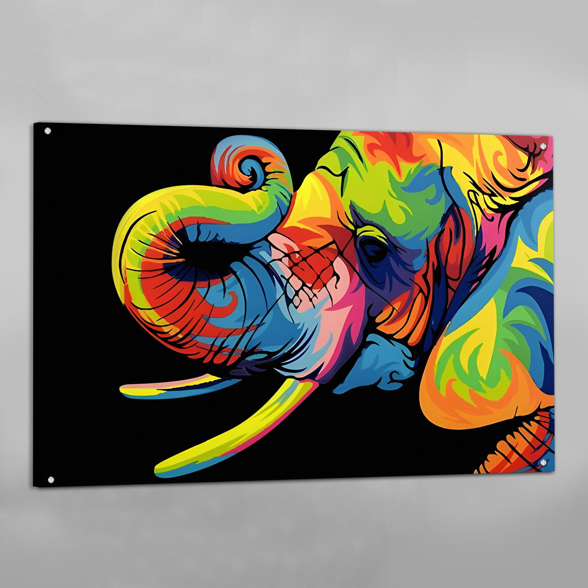 Elephant Pop Art Canvas - The Trendy Art