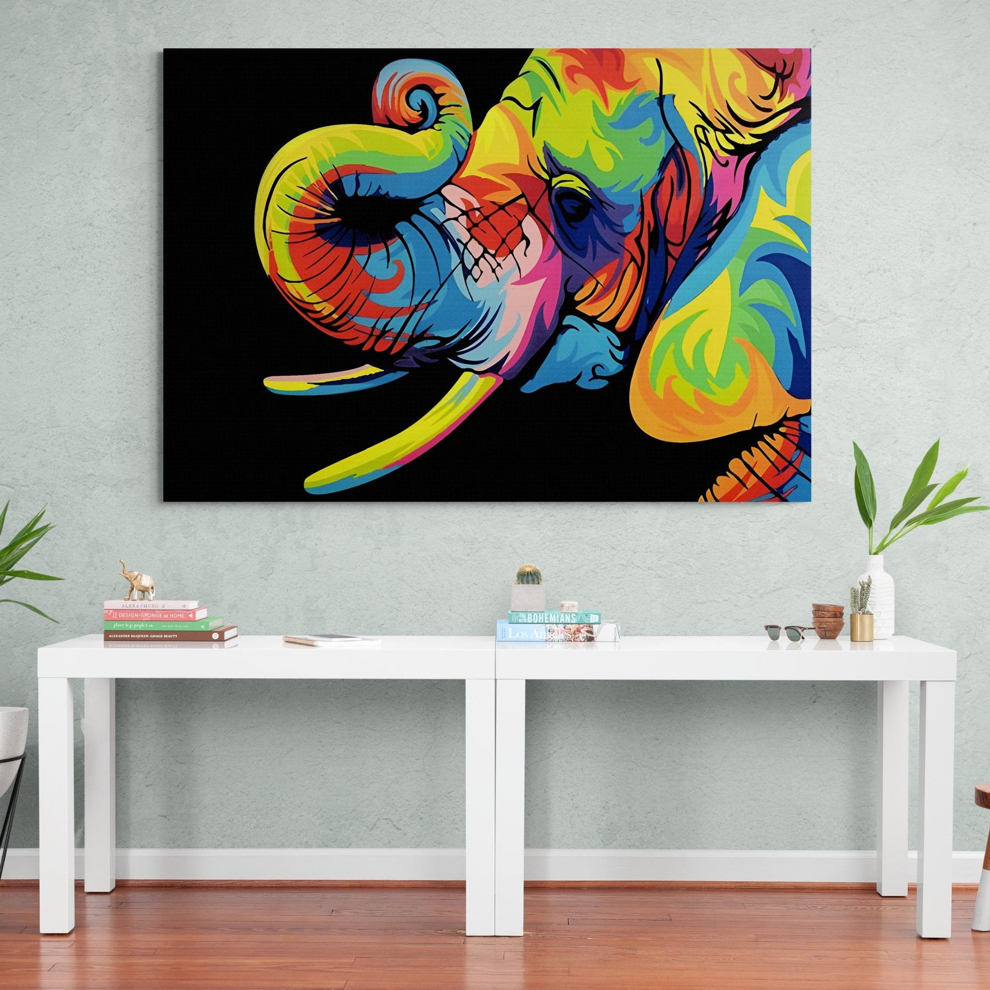 Elephant Pop Art Canvas - The Trendy Art