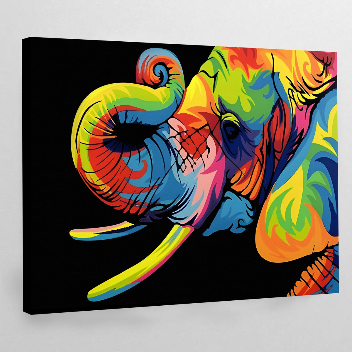 Elephant Pop Art Canvas - The Trendy Art