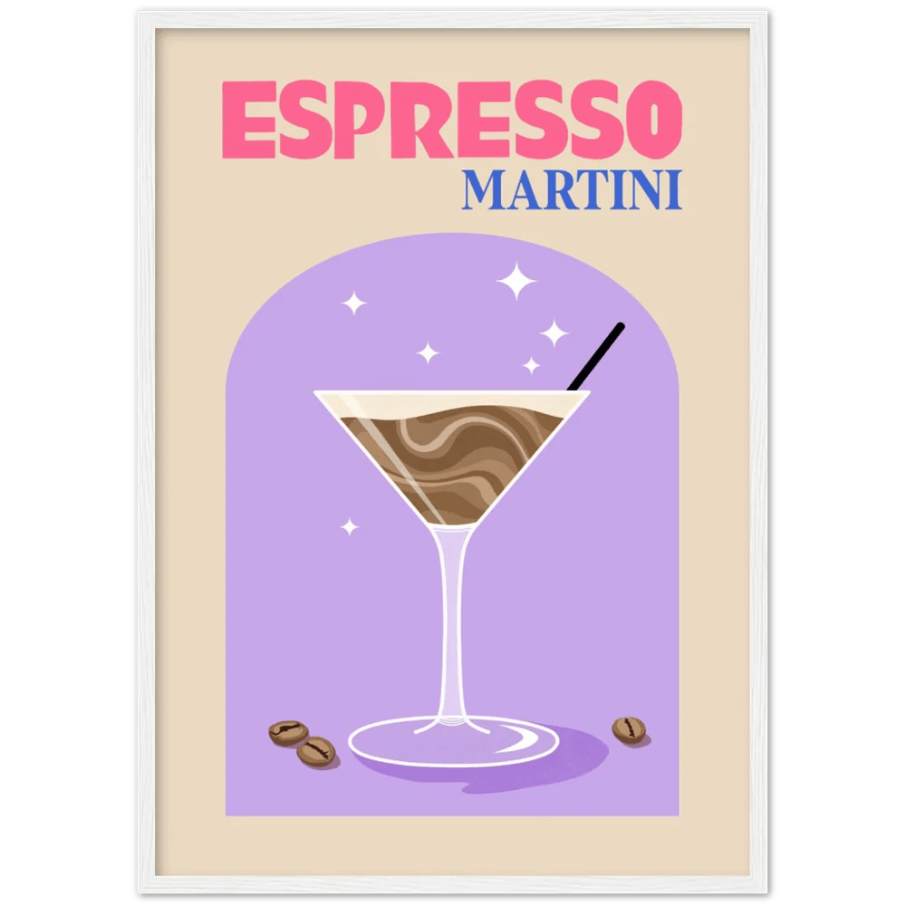 Espresso Martini Retro Wall Art - The Trendy Art