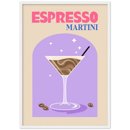 Espresso Martini Retro Wall Art - The Trendy Art