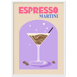 Espresso Martini Retro Wall Art - The Trendy Art