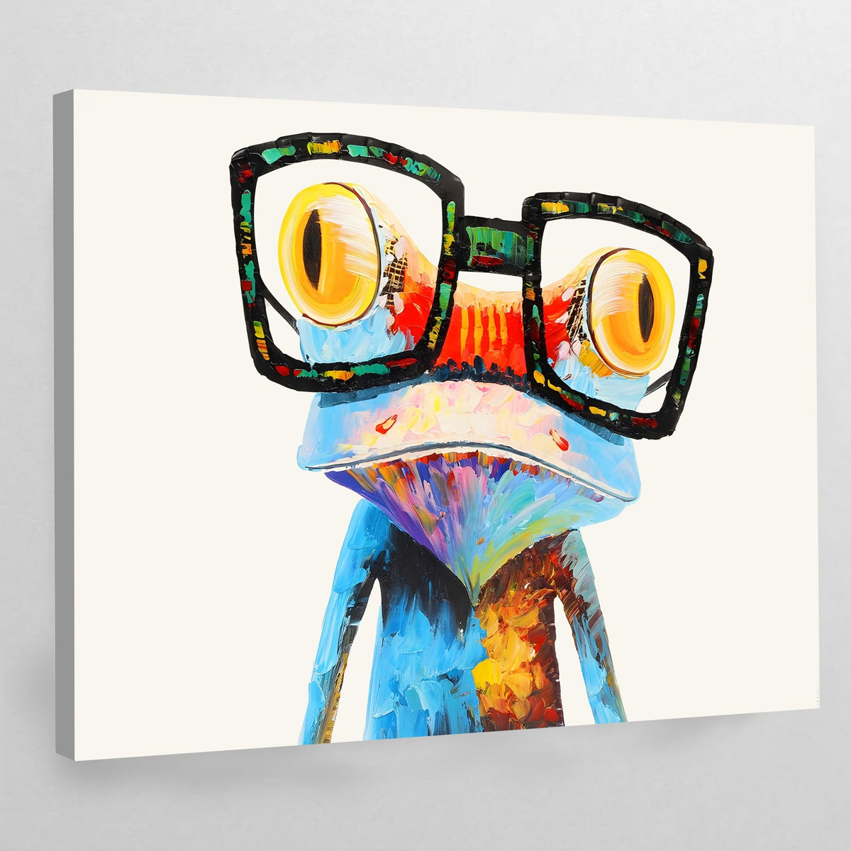 Frog With Glasses - The Trendy Art
