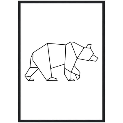 Geometric Bear Wall Art - The Trendy Art