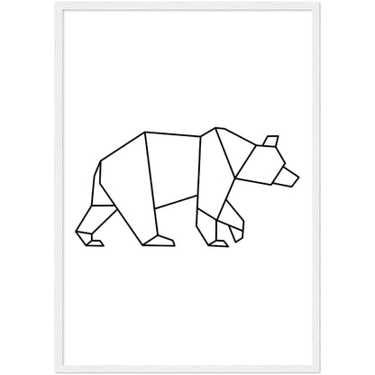 Geometric Bear Wall Art - The Trendy Art