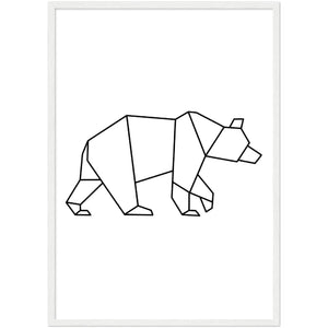 Geometric Bear Wall Art - The Trendy Art