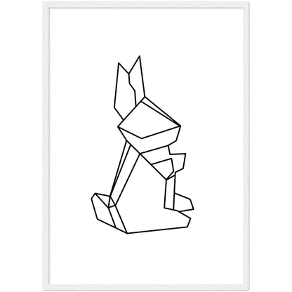 Geometric Bunny Wall Art - The Trendy Art
